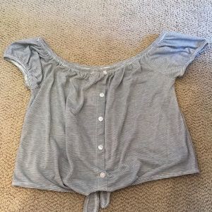 Black and white striped shirt